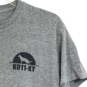 K9 911 Kentucky Cancer Graphic T-Shirt Gray M